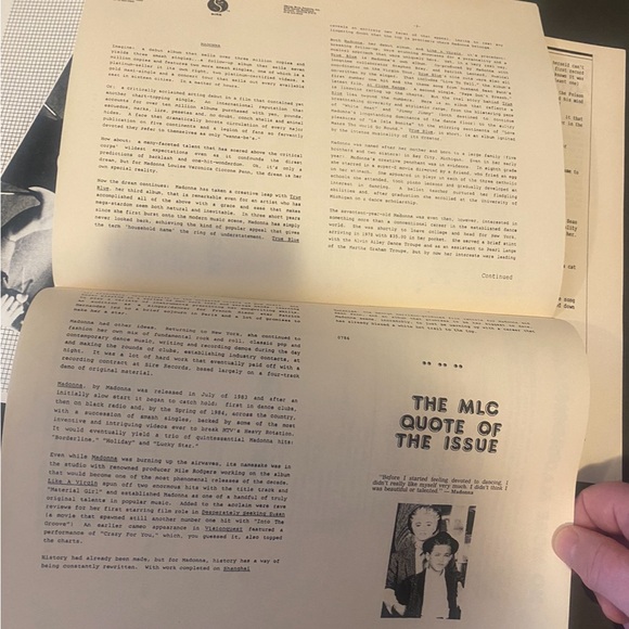 MADONNA VINTAGE 1987 1988 FANCLUB MLC BEFORE ICON !!!!! - Picture 5 of 7